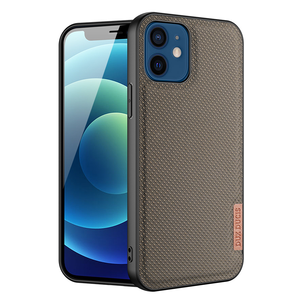 Dux Ducis - iPhone 12 Mini hoesje - Fino Series - Back Cover - Groen afbeelding