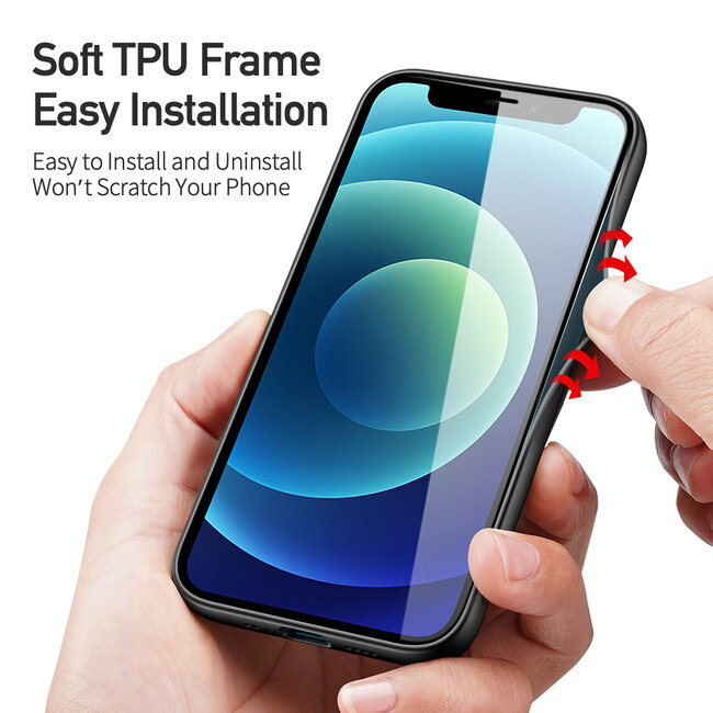 Dux Ducis - iPhone 12 Mini hoesje - Fino Series - Back Cover - Groen