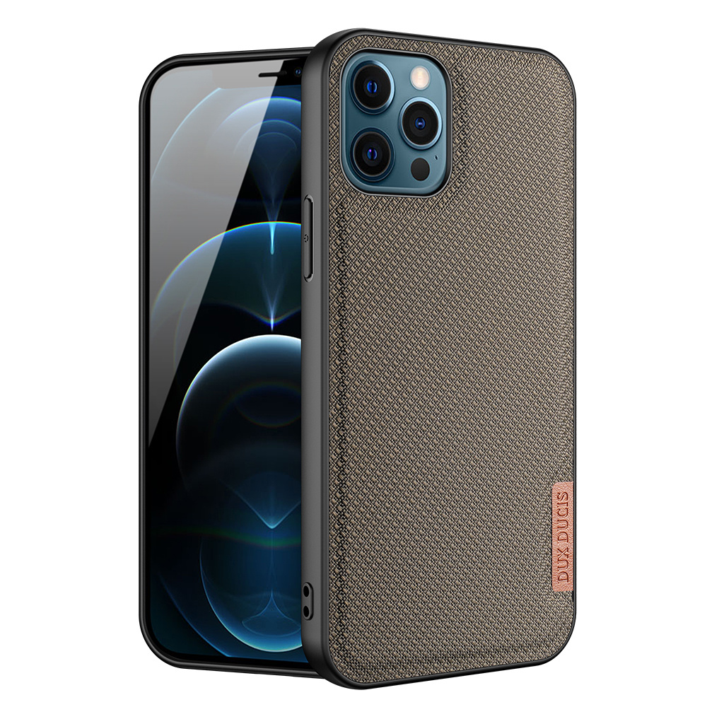 Dux Ducis - Apple iPhone 12 Pro Max hoesje - Fino Series - Back Cover - Groen afbeelding