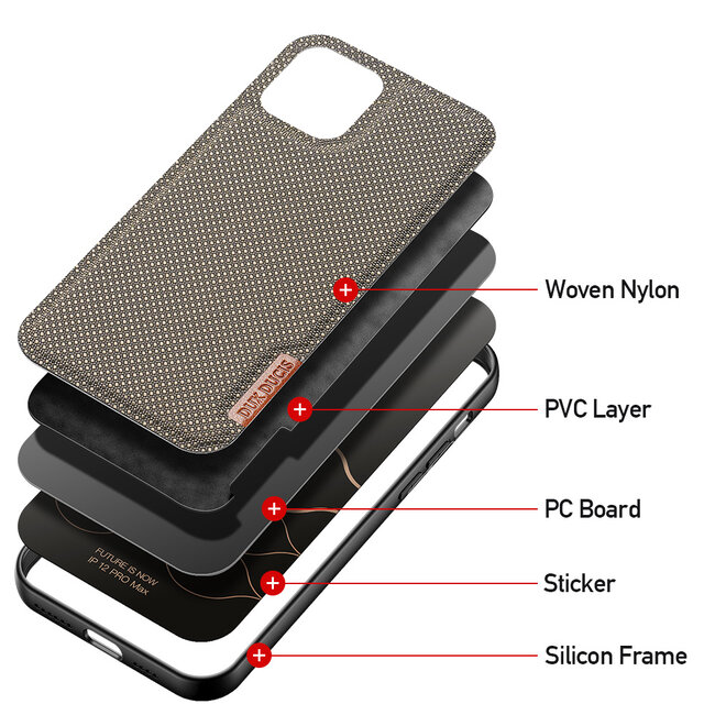 Dux Ducis - Apple iPhone 12 Pro Max hoesje - Fino Series - Back Cover - Groen