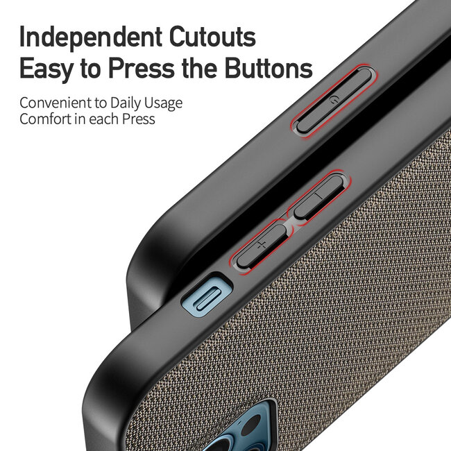 Dux Ducis - Apple iPhone 12 Pro Max hoesje - Fino Series - Back Cover - Groen