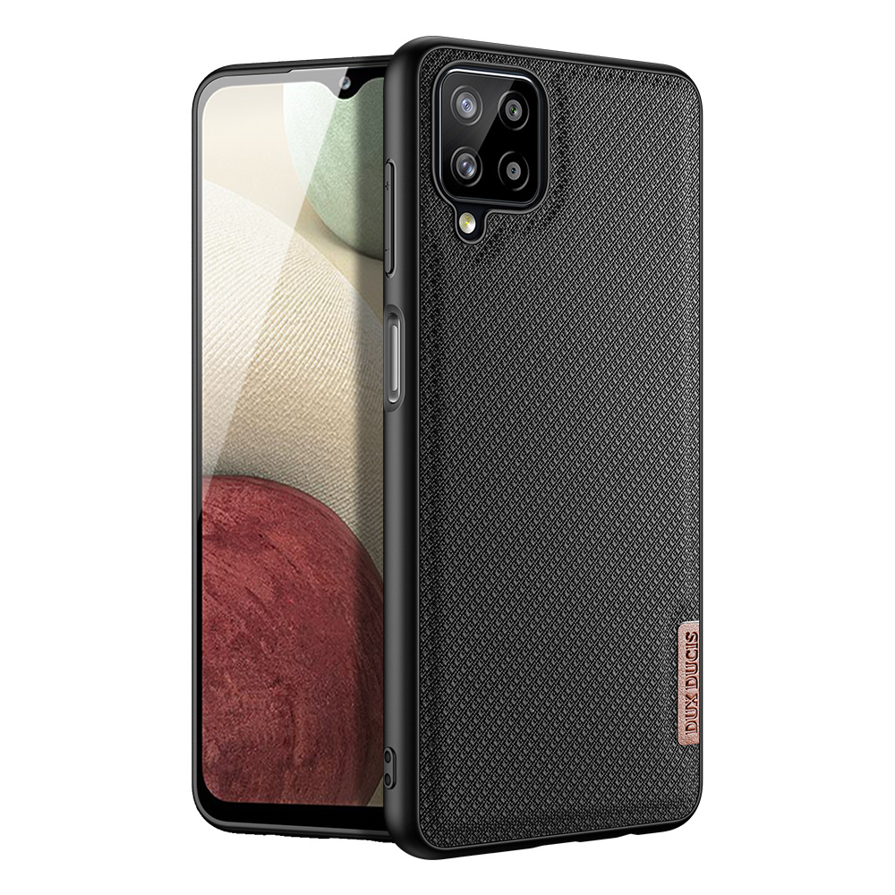 Dux Ducis - Samsung Galaxy A12 hoesje - Fino Series - Back Cover - Zwart afbeelding