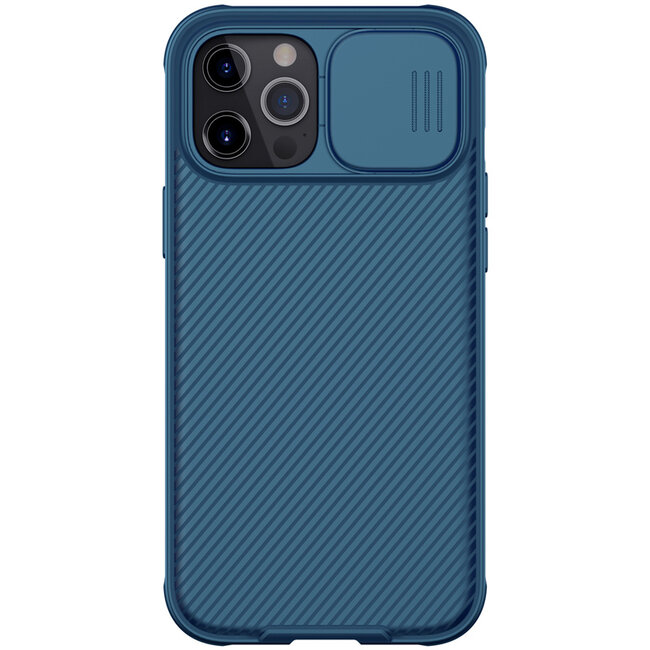 Nillkin - iPhone 12 Pro Max Hoesje - CamShield Serie - Back Cover - Blauw