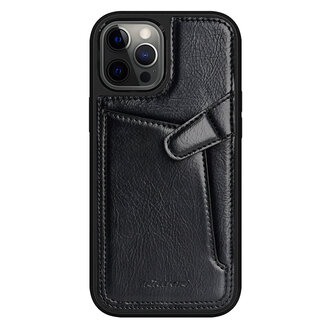 Nillkin Nillkin - iPhone 12 Pro Max Hoesje - Aoge Leather Case Serie - Book Case - Zwart