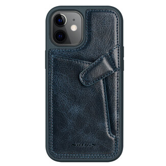 Nillkin Nillkin - iPhone 12 Mini Hoesje - Aoge Leather Case Serie - Book Case - Blauw