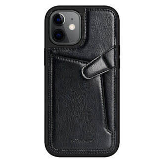 Nillkin Nillkin - iPhone 12 Mini Hoesje - Aoge Leather Case Serie - Book Case - Zwart