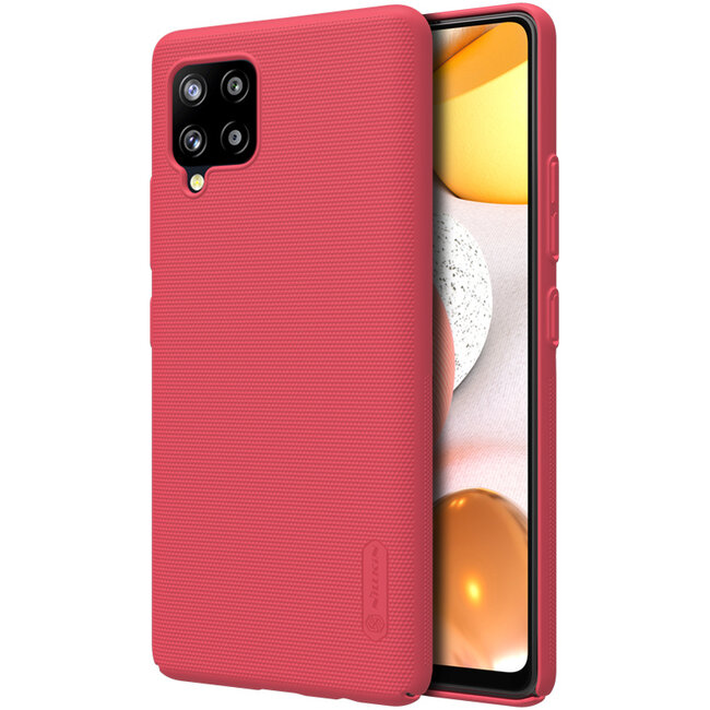 Nillkin - Samsung Galaxy A42 5G Hoesje - Super Frosted Shield - Back Cover - Rood