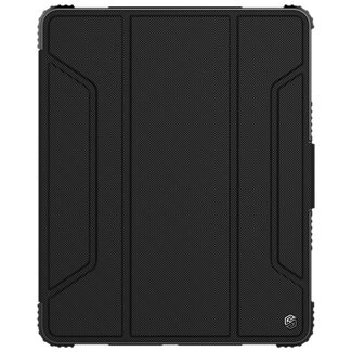 Nillkin Nillkin - iPad Pro 12.9 2018  hoes - PU Leren Extreme Tri-Fold Book Case- Met gratis Screenprotector - Cover Met Sleep/Wake-up Functie - Zwart