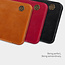 Samsung Galaxy S21 Hoesje - Qin Leather Case - Flip Cover - Bruin