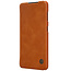 Samsung Galaxy S21 Hoesje - Qin Leather Case - Flip Cover - Bruin