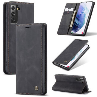 CaseMe CaseMe - Samsung Galaxy S21 Plus Hoesje - Wallet Book Case - Magneetsluiting - Zwart