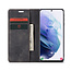 CaseMe - Samsung Galaxy S21 hoesje - Wallet Book Case - Magneetsluiting - Zwart