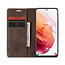 CaseMe - Samsung Galaxy S21 Plus Hoesje - Wallet Book Case - Magneetsluiting - Donker Bruin