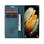 CaseMe - Samsung Galaxy S21 Ultra  hoesje - Wallet Book Case - Magneetsluiting - Blauw