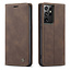 CaseMe - Samsung Galaxy S21 Ultra  hoesje - Wallet Book Case - Magneetsluiting - Donker Bruin