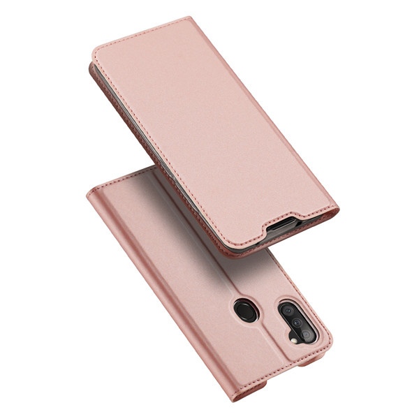 Samsung Galaxy M11 Hoesje - Dux Ducis Skin Pro Book Case - Rosé-Goud afbeelding