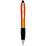 1 Stuks - Touch Pen - 2 in 1 Stylus Pen voor smartphone en tablet - Oranje