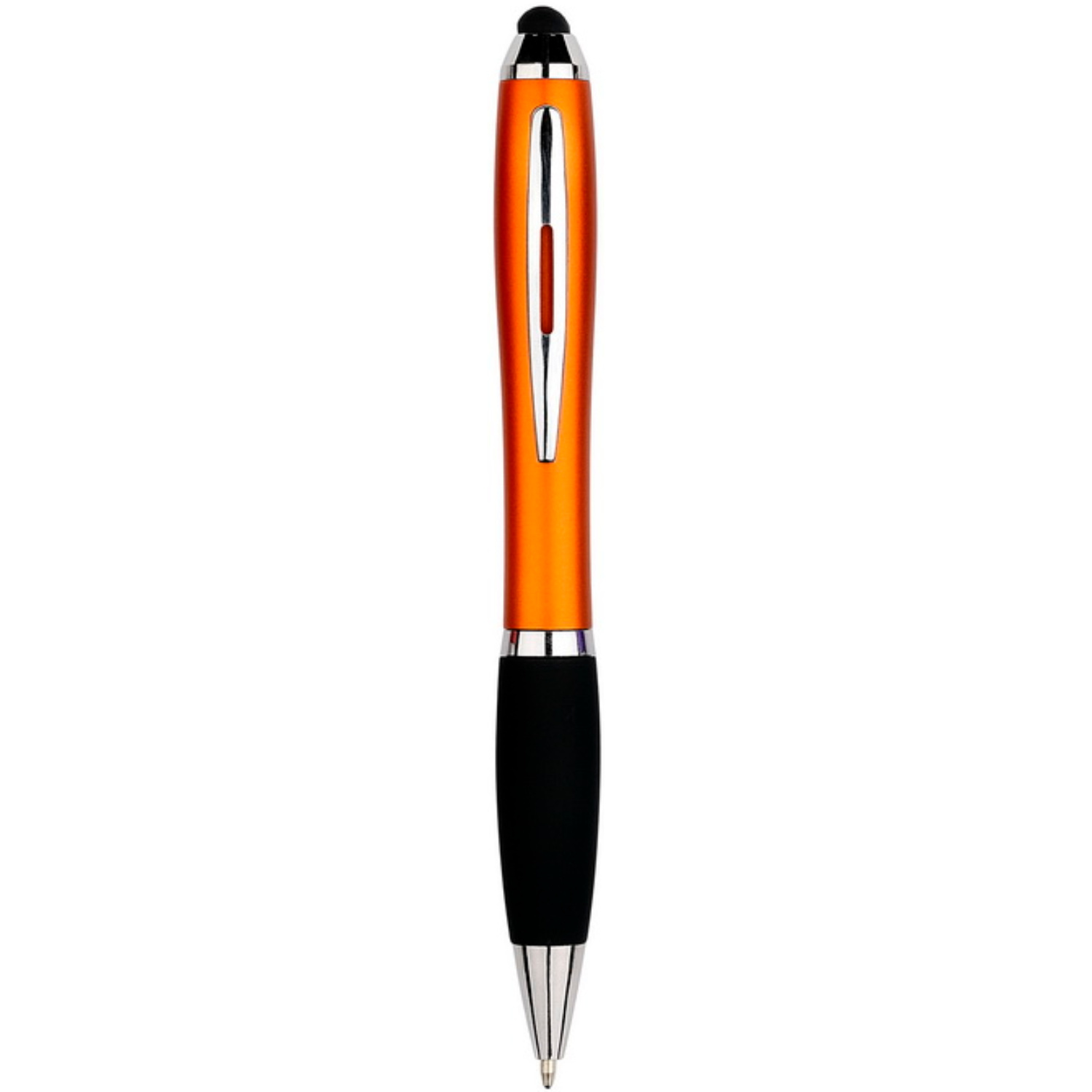 1 Stuks - Touch Pen - 2 in 1 Stylus Pen voor smartphone en tablet - Oranje afbeelding