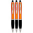 Case2go 3 Stuks - Touch Pen - 2 in 1 Stylus Pen voor smartphone en tablet - Oranje