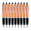 Case2go 9 Stuks - Touch Pen - 2 in 1 Stylus Pen voor smartphone en tablet - Oranje