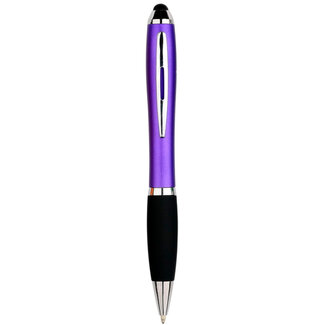 Case2go 1 Stuks - Touch Pen - 2 in 1 Stylus Pen voor smartphone en tablet - Paars