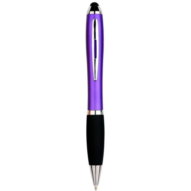 1 Stuks - Touch Pen - 2 in 1 Stylus Pen voor smartphone en tablet - Paars