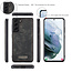 CaseMe - Samsung Galaxy S21 Hoesje - 2 in 1 Back Cover - Zwart