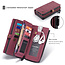 CaseMe - Samsung Galaxy S21 Hoesje - Back Cover en Wallet Book Case - Multifunctioneel - Rood