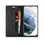 AutSpace - Samsung Galaxy S21 hoesje - Wallet Book Case - Magneetsluiting - met RFID bescherming - Zwart