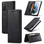 AutSpace - Samsung Galaxy S21 hoesje - Wallet Book Case - Magneetsluiting - met RFID bescherming - Zwart