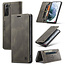 AutSpace - Samsung Galaxy S21 hoesje - Wallet Book Case - Magneetsluiting - met RFID bescherming - Bruin