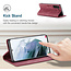 AutSpace - Samsung Galaxy S21 Plus hoesje - Wallet Book Case - Magneetsluiting - met RFID bescherming - Rood