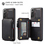 CaseMe - Samsung Galaxy S21 Plus Hoesje - Back Cover - met RFID Pasjeshouder - Zwart