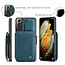 CaseMe - Samsung Galaxy S21 Plus Hoesje - Back Cover - met RFID Pasjeshouder - Blauw