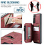 CaseMe - Samsung Galaxy S21 Plus Hoesje - Back Cover - met RFID Pasjeshouder - Rood