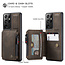 CaseMe - Samsung Galaxy S21 Ultra Hoesje - Back Cover - met RFID Pasjeshouder - Donker Bruin