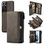 CaseMe CaseMe - Samsung Galaxy S21 Ultra Hoesje - Back Cover en Wallet Book Case - Multifunctioneel - Bruin