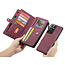 CaseMe - Samsung Galaxy S21 Ultra Hoesje - Back Cover en Wallet Book Case - Multifunctioneel - Rood