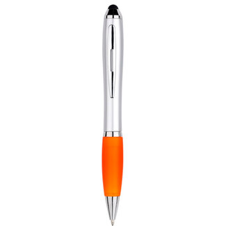 Case2go 1 Stuks - Touch Pen - 2 in 1 Stylus Pen voor smartphone en tablet - Oranje