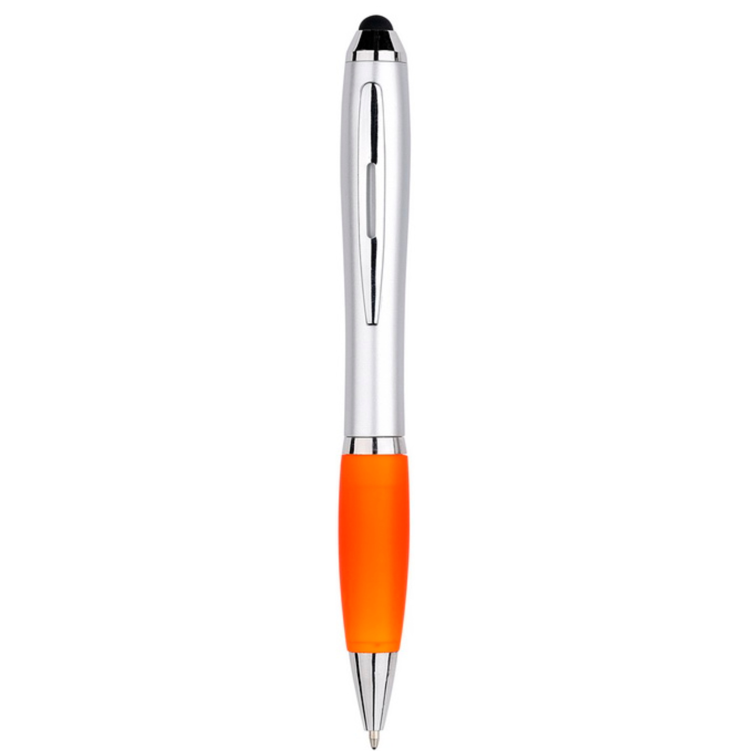 1 Stuks - Touch Pen - 2 in 1 Stylus Pen voor smartphone en tablet - Oranje afbeelding