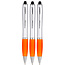 3 Stuks - Touch Pen - 2 in 1 Stylus Pen voor smartphone en tablet - Oranje