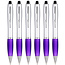 Case2go 6 Stuks - Touch Pen - 2 in 1 Stylus Pen voor smartphone en tablet - Paars