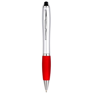 Case2go 1 Stuks - Touch Pen - 2 in 1 Stylus Pen voor smartphone en tablet - Rood