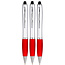 3 Stuks - Touch Pen - 2 in 1 Stylus Pen voor smartphone en tablet - Rood