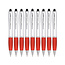 9 Stuks - Touch Pen - 2 in 1 Stylus Pen voor smartphone en tablet - Rood