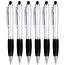 Case2go 6 Stuks - Touch Pen - 2 in 1 Stylus Pen voor smartphone en tablet - Zwart