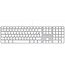 LMP - Aluminium toetsenbord voor Apple iMac met dubbele USB aansluiting en numeriek keyboard - Bedraad - 110 keys - AZERTY (FR/BE) indeling (ISO) - Zilver/Wit