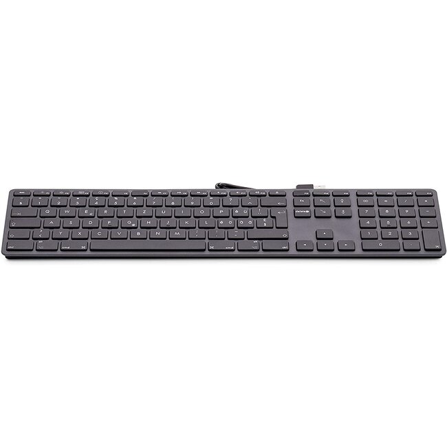 LMP - Aluminium toetsenbord voor Apple iMac met dubbele USB aansluiting en numeriek keyboard - Bedraad - 110 keys - AZERTY (FR/BE) indeling (ISO) - Zwart