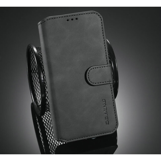 CaseMe - iPhone 11 Pro Hoesje - Met Magnetische Sluiting - Ming Serie - Leren Book Case - Zwart