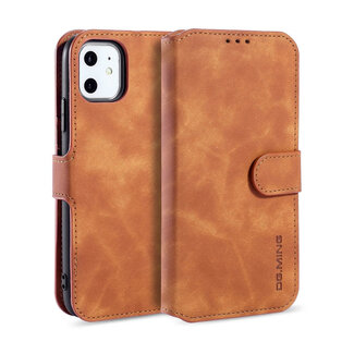 CaseMe CaseMe - iPhone 11 Hoesje - Met Magnetische Sluiting - Ming Serie - Leren Book Case - Licht Bruin